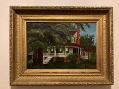Pintura histórica sureña - Casa de campo en Carolina del Norte - Belcross, Camden Co.