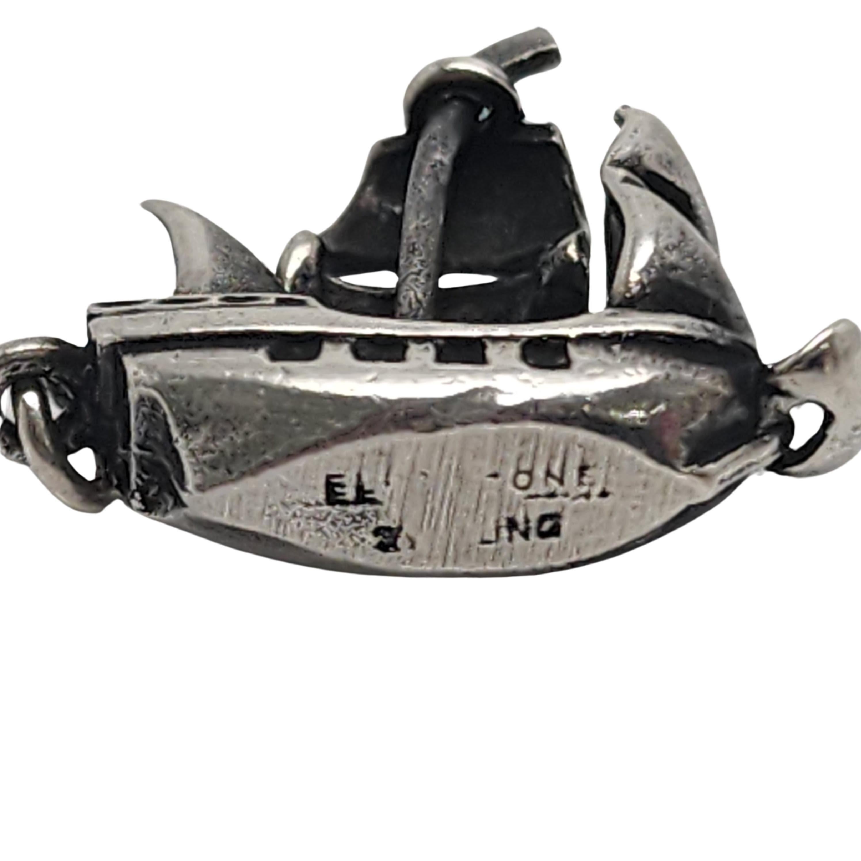 Ella Cone Sterling Silver Mayflower Ship Charm/Pendant #15365 3