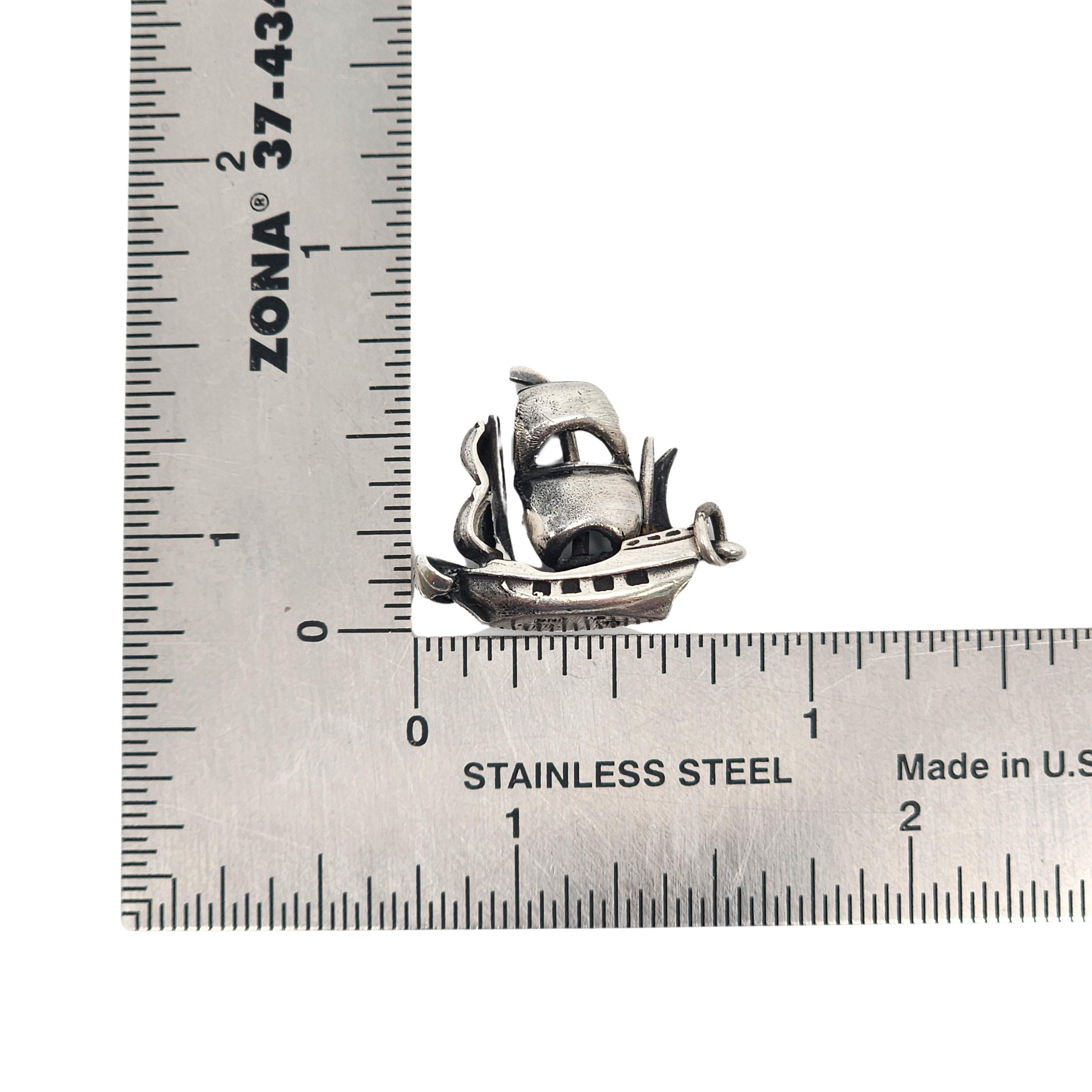 Ella Cone Sterling Silver Mayflower Ship Charm/Pendant #15365 4