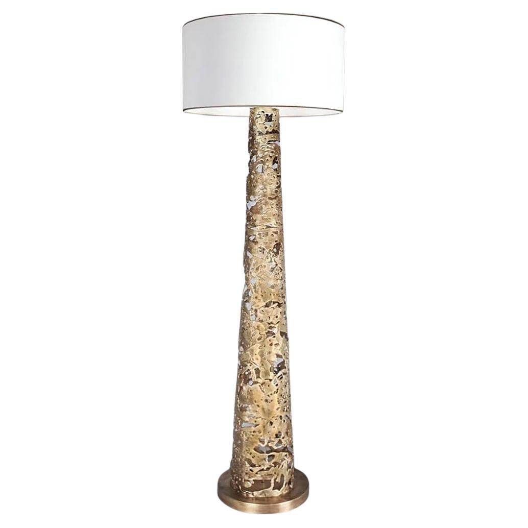Ella Floor Lamp in Solid Bronze