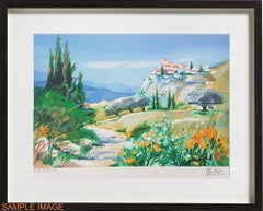 Retro Spring in Brittany (FRAMED + 10% OFF U.S. SHIPPING) (Provence, Landscapes)