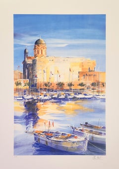 Retro St. Raphael (Provence, seascapes, countryside art, Impressionist)