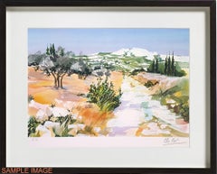 The Lonesome Road (La course seule) Provence, landscapes, countryside art