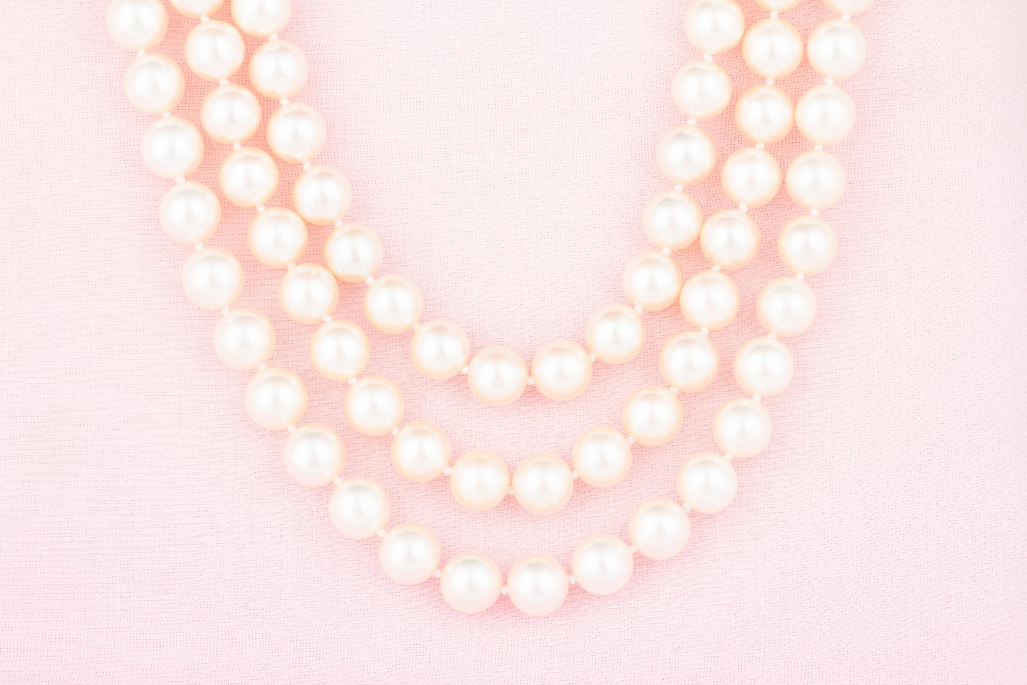 Ella Gafter Pearl Opera Length Necklace In New Condition For Sale In New York, NY