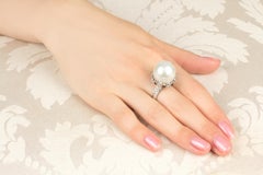 South Sea Pearl Diamond Onyx Ring Déco Design by Ella Gafter
