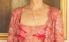 South Sea Pearl and Diamond Pendant Necklace Design by Ella Gafter
