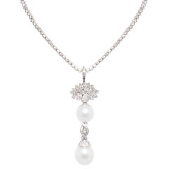 Ella Gafter 17mm South Sea Pearl Diamond Pendant Necklace
