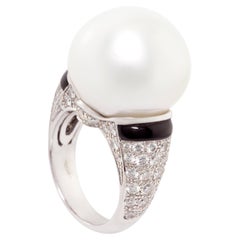 Ella Gafter 18.5mm South Sea Pearl Diamond Cocktail Ring