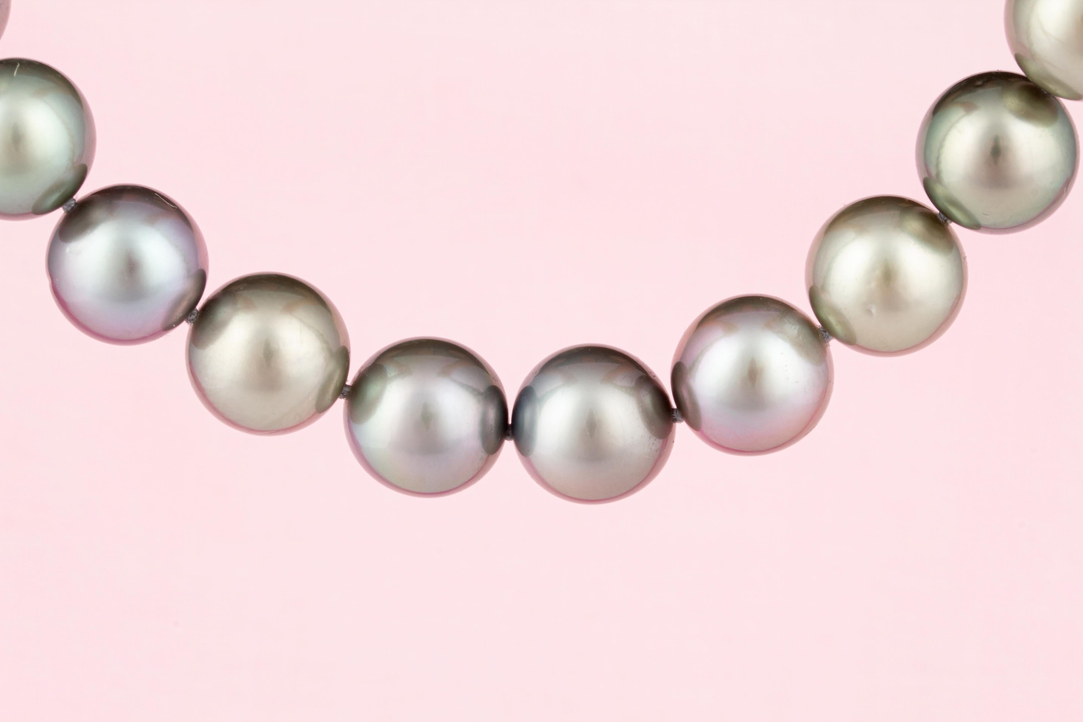 Artist Ella Gafter Tahitian Pearl Strand Necklace For Sale