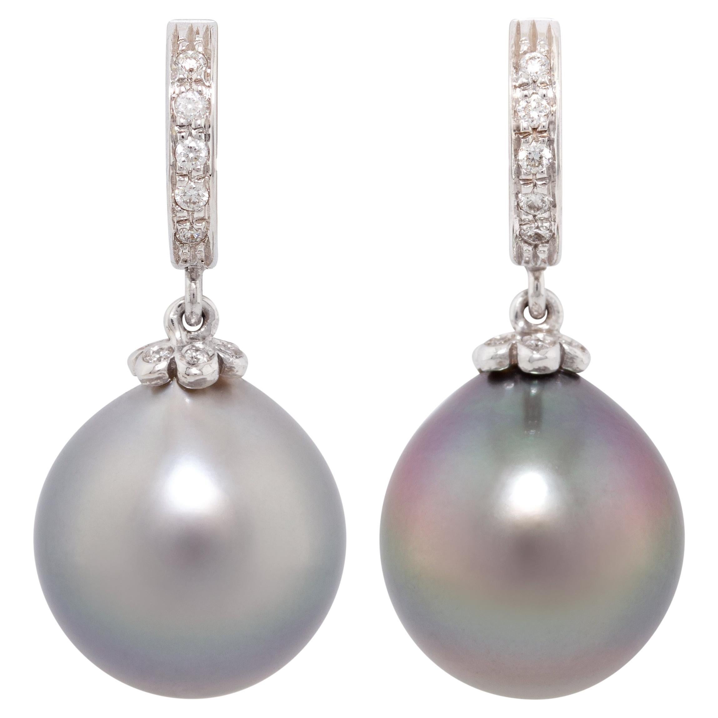 Diamond Drop Hoop Design Earrings For Sale at 1stDibs