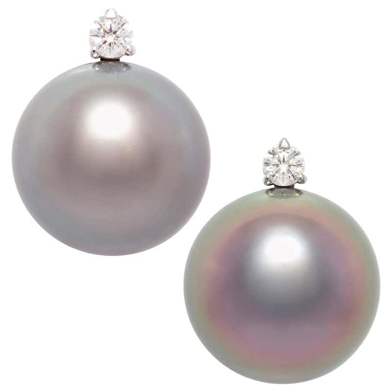 Diamond, Pearl and Antique Clip-on Earrings - 4,837 For Sale at 1stdibs ...