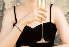 Blue Sapphire and Diamond Bracelet Design by Ella Gafter