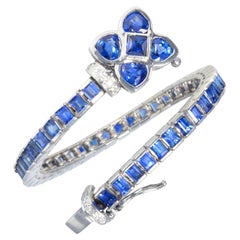 Ella Gafter Bracelet couleur saphir bleu et diamants