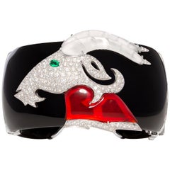 Ella Gafter Capricorn Zodiac Diamond Cuff Bracelet