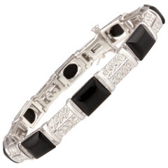 Ella Gafter Bracelet en onyx et diamants