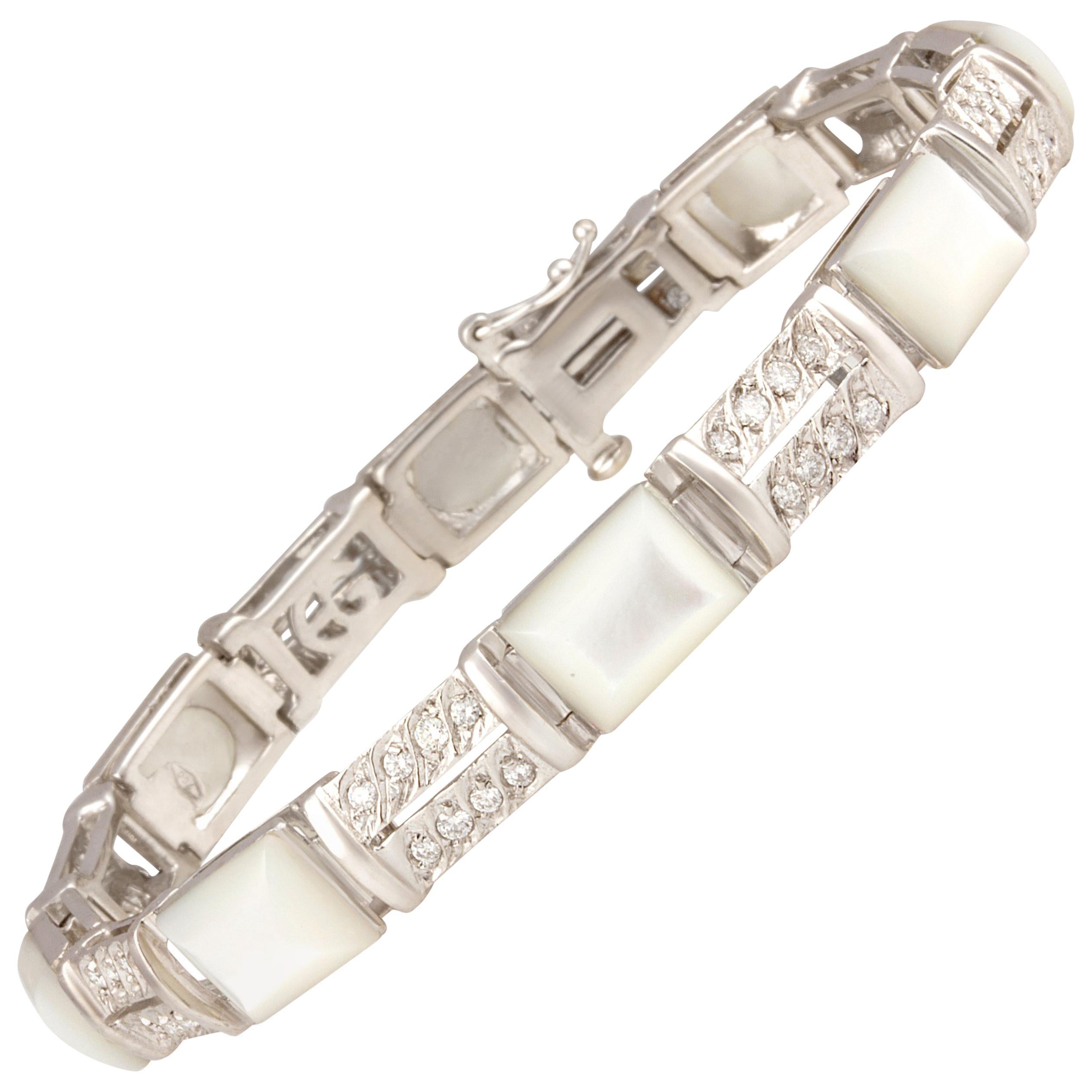 Ella Gafter Diamond Line Bracelet  For Sale