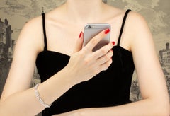 Diamond Bracelet Frosted Crystal Design by Ella Gafter