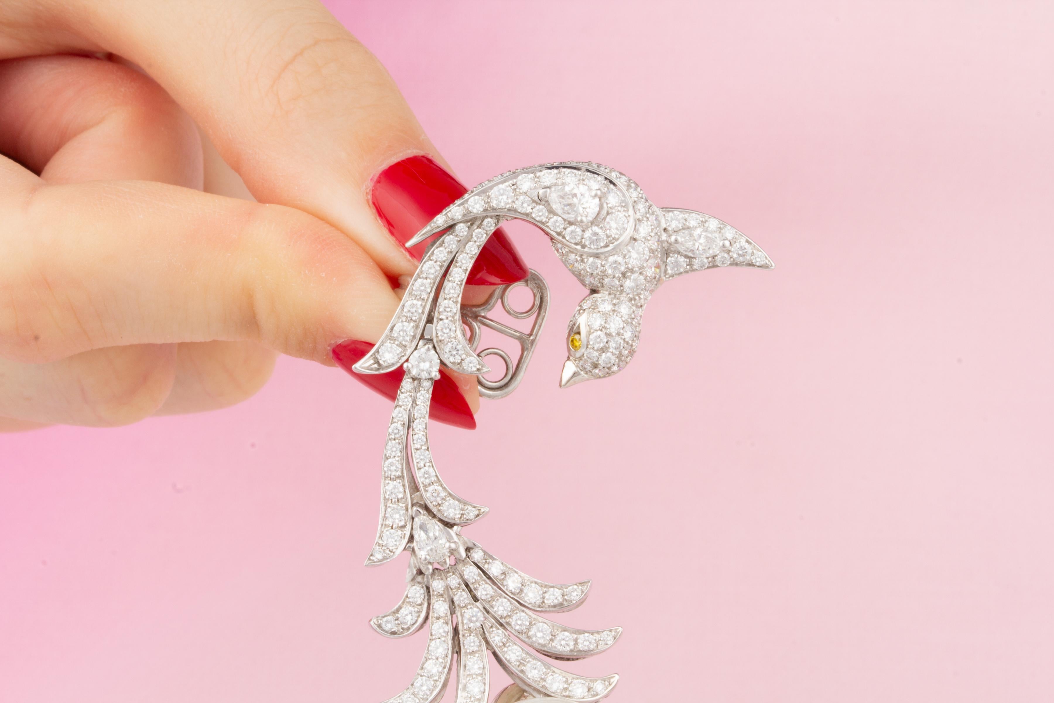 Ella Gafter Diamond Bird Earcuff  In New Condition For Sale In New York, NY