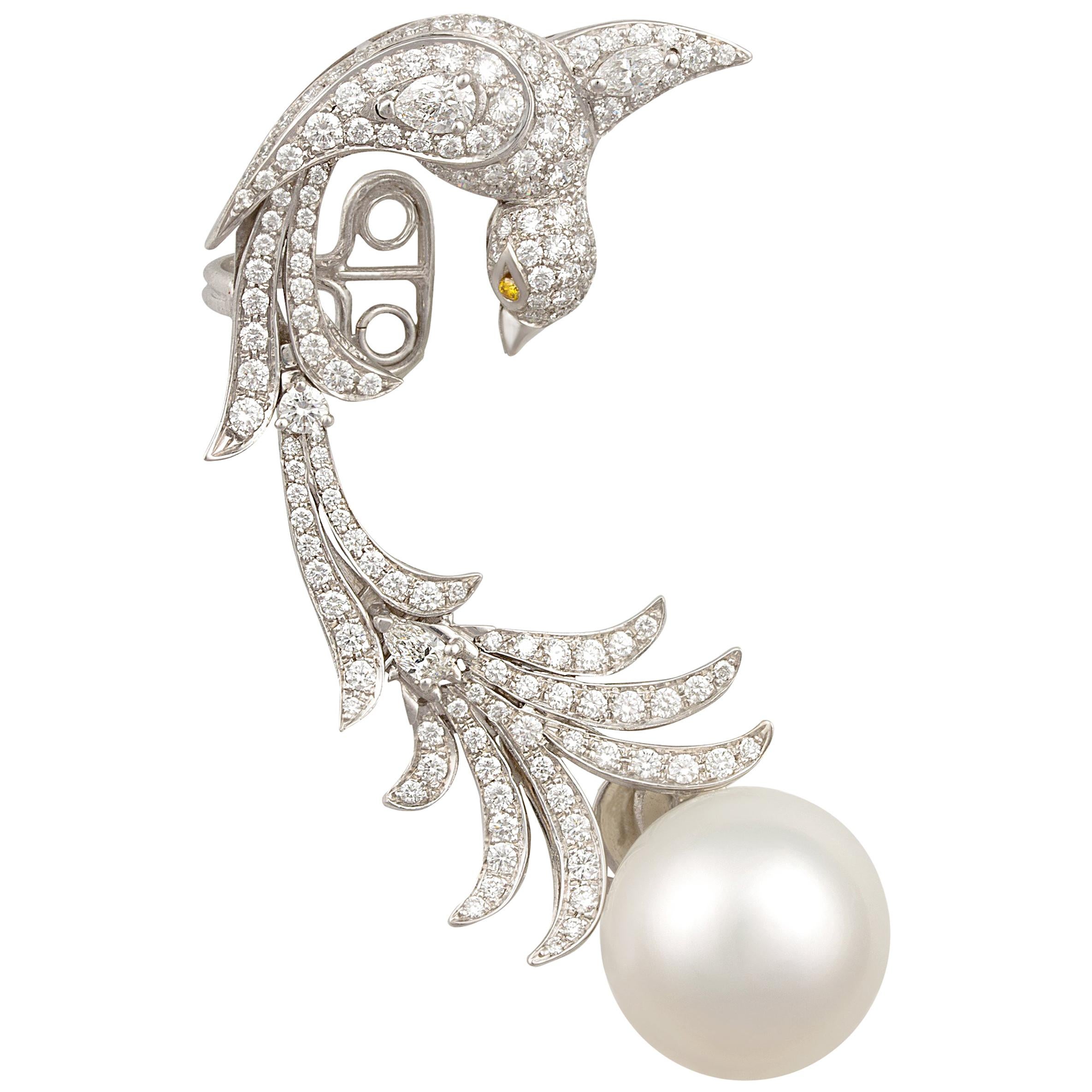 Ella Gafter Diamond Bird Earcuff  For Sale