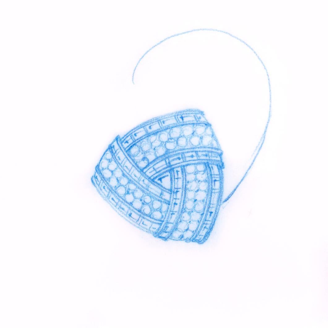Boucles d'oreilles à clip en diamant en or blanc Design by Ella Gafter en vente 3