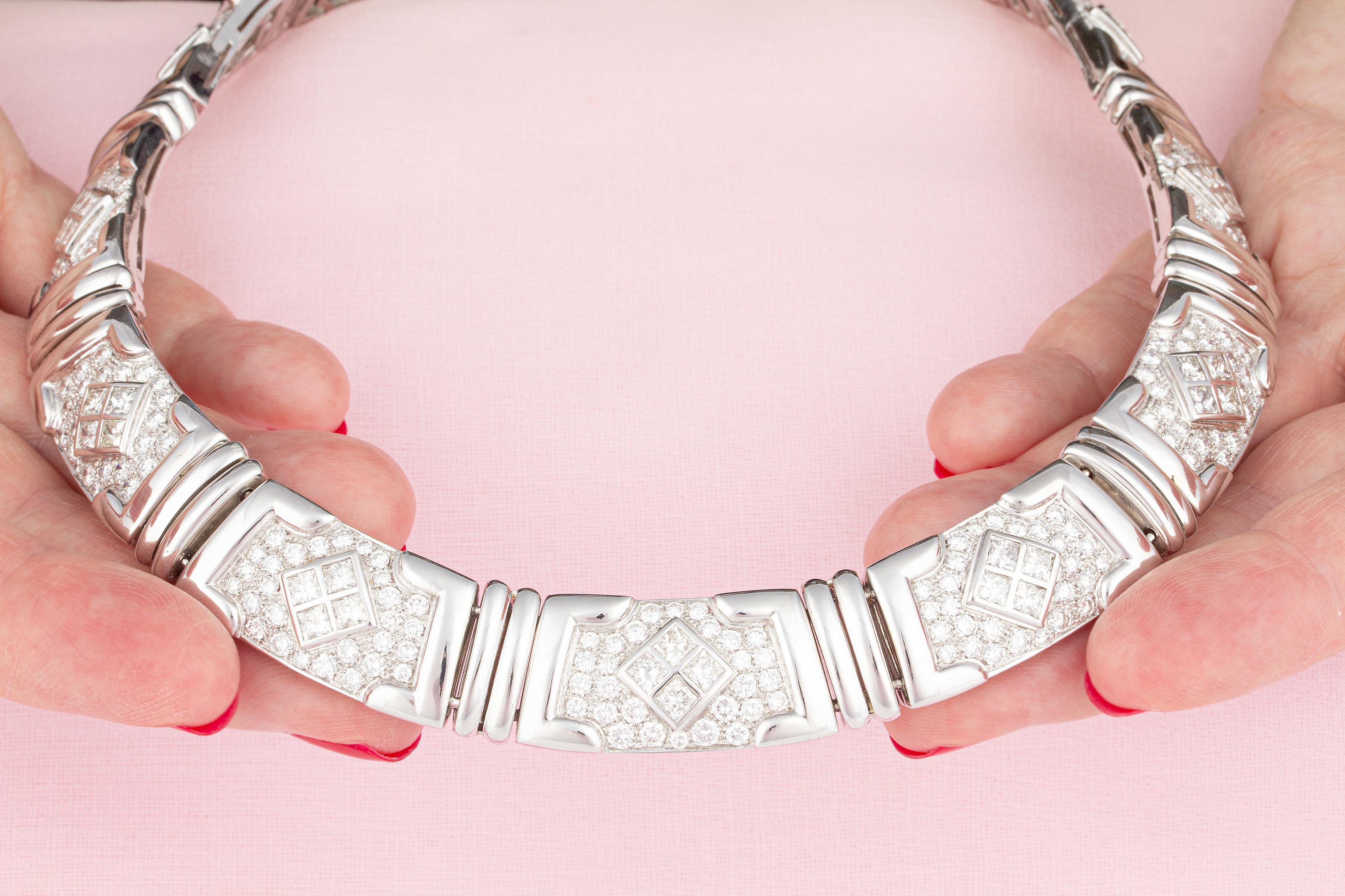 Brilliant Cut Ella Gafter Diamond Necklace For Sale