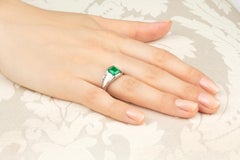 Bague de fiançailles émeraude et diamant Design/One par Ella Gafter