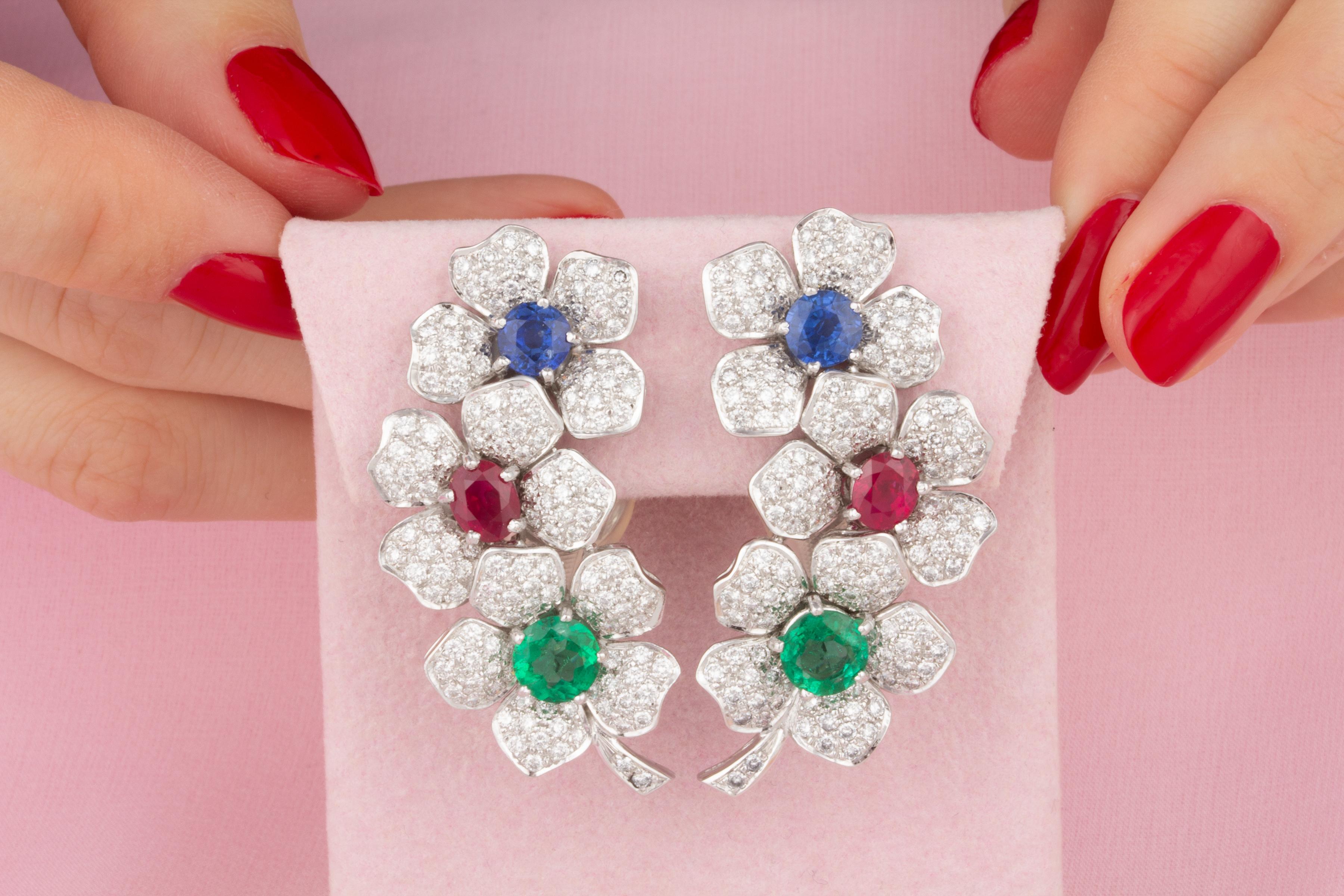 Brilliant Cut Ella Gafter Diamond Color Earcuff Earrings