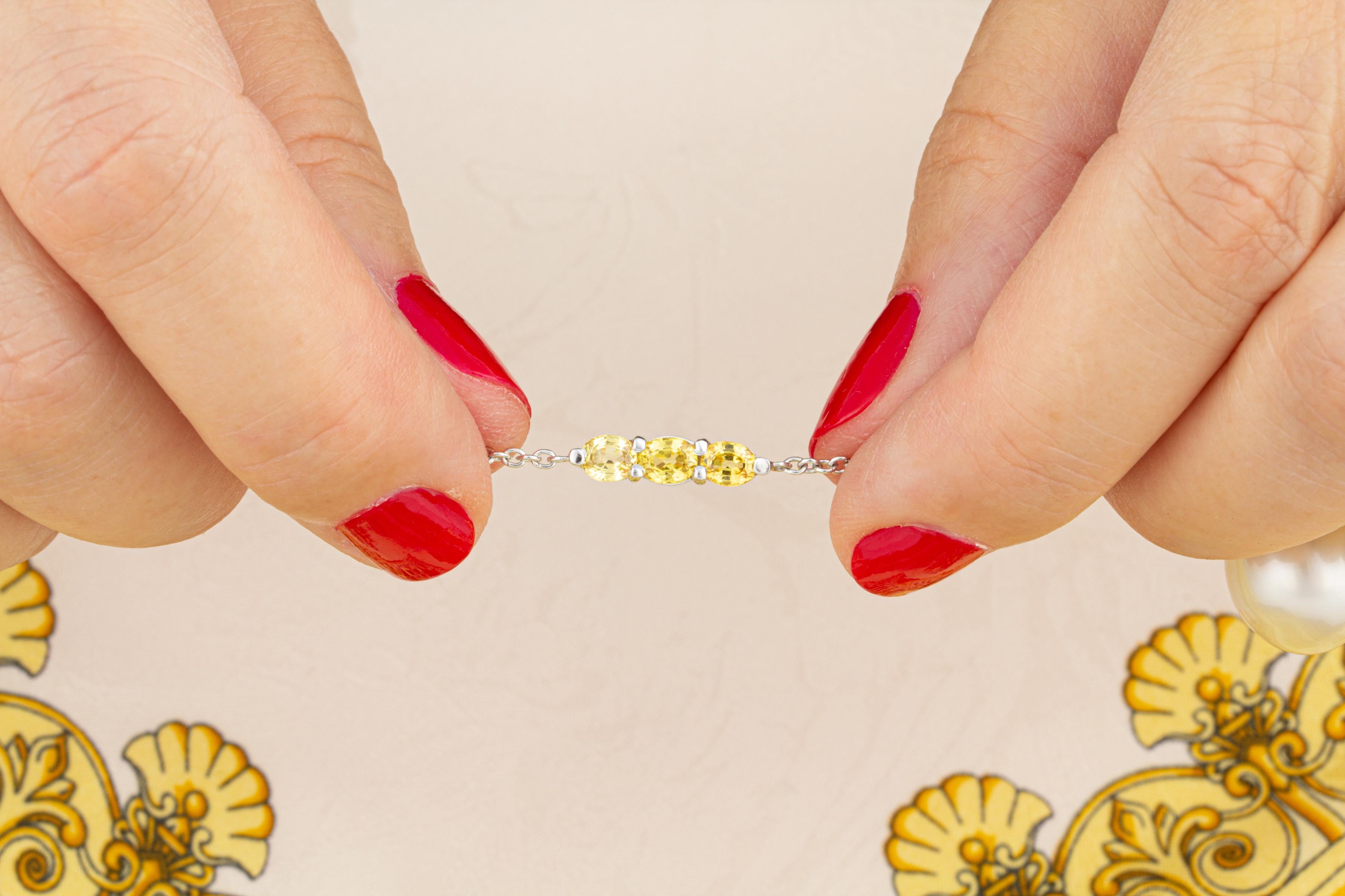 Women's Ella Gafter Golden Pearl Sapphire Pendant Necklace For Sale