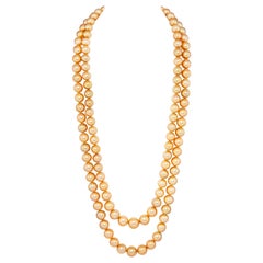 Ella Gafter Golden South Sea Pearl Opera Length Necklace
