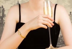 Golden Yellow Sapphire and Diamonds Bracelet Design by Ella Gafter