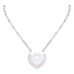 Ella Gafter Heart Diamond Pendant Necklace