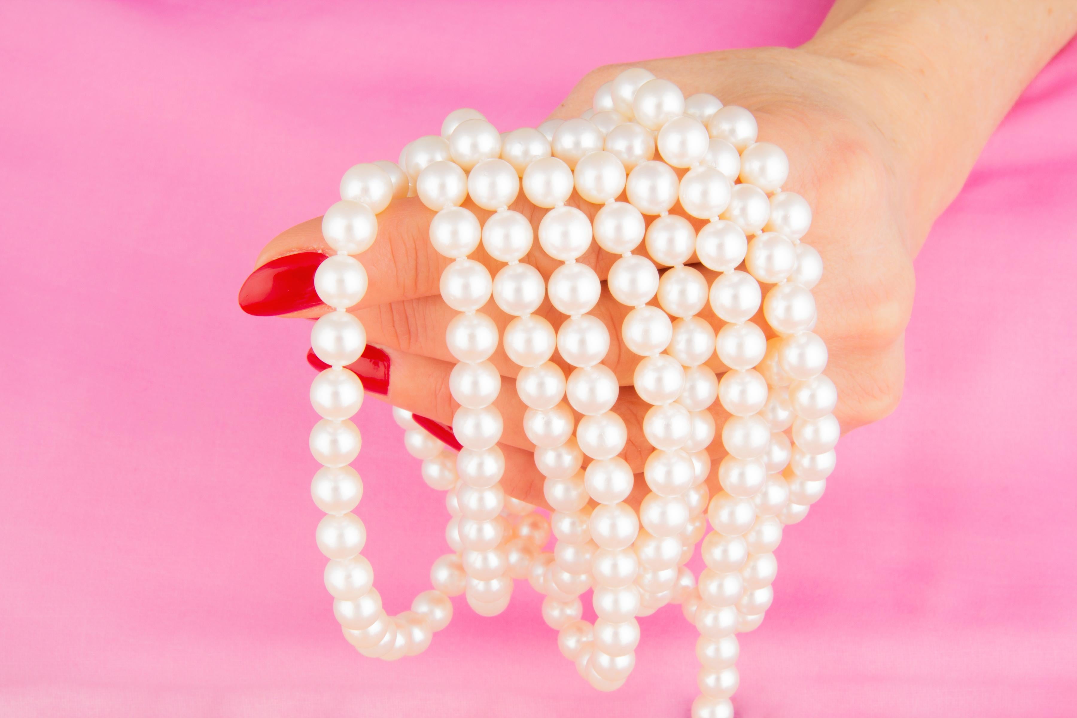 Ella Gafter Japanische Perlenkette Damen im Angebot