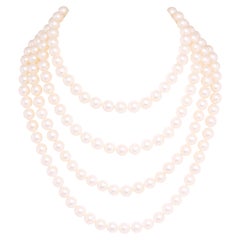 Pearl Necklace 4 strands 7.5/8mm Design by Ella Gafter