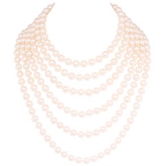 Perlenkette mit 6 Strängen 8,5 mm Design von Ella Gafter