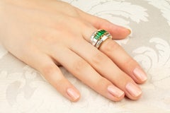Emerald and Diamond Band Ring Design by Ella Gafter