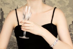 Bracelet manchette en rubis et diamants Design/One par Ella Gafter