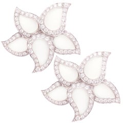 Ella Gafter Diamond White Gold Star Earrings 