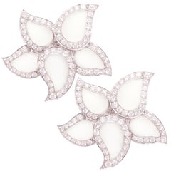 Ella Gafter Boucles d'oreilles étoile en or blanc et diamants 