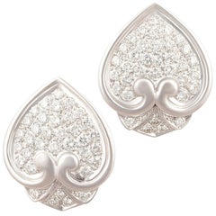 Diamond Clip-On Earrings White Gold Design by Ella Gafter