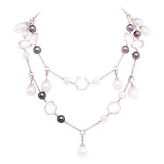 Ella Gafter Collier de perles et de diamants