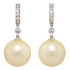 Ella Gafter - Créoles avec perles et diamants