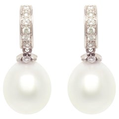 Ella Gafter - Pendants d'oreilles avec perles et diamants