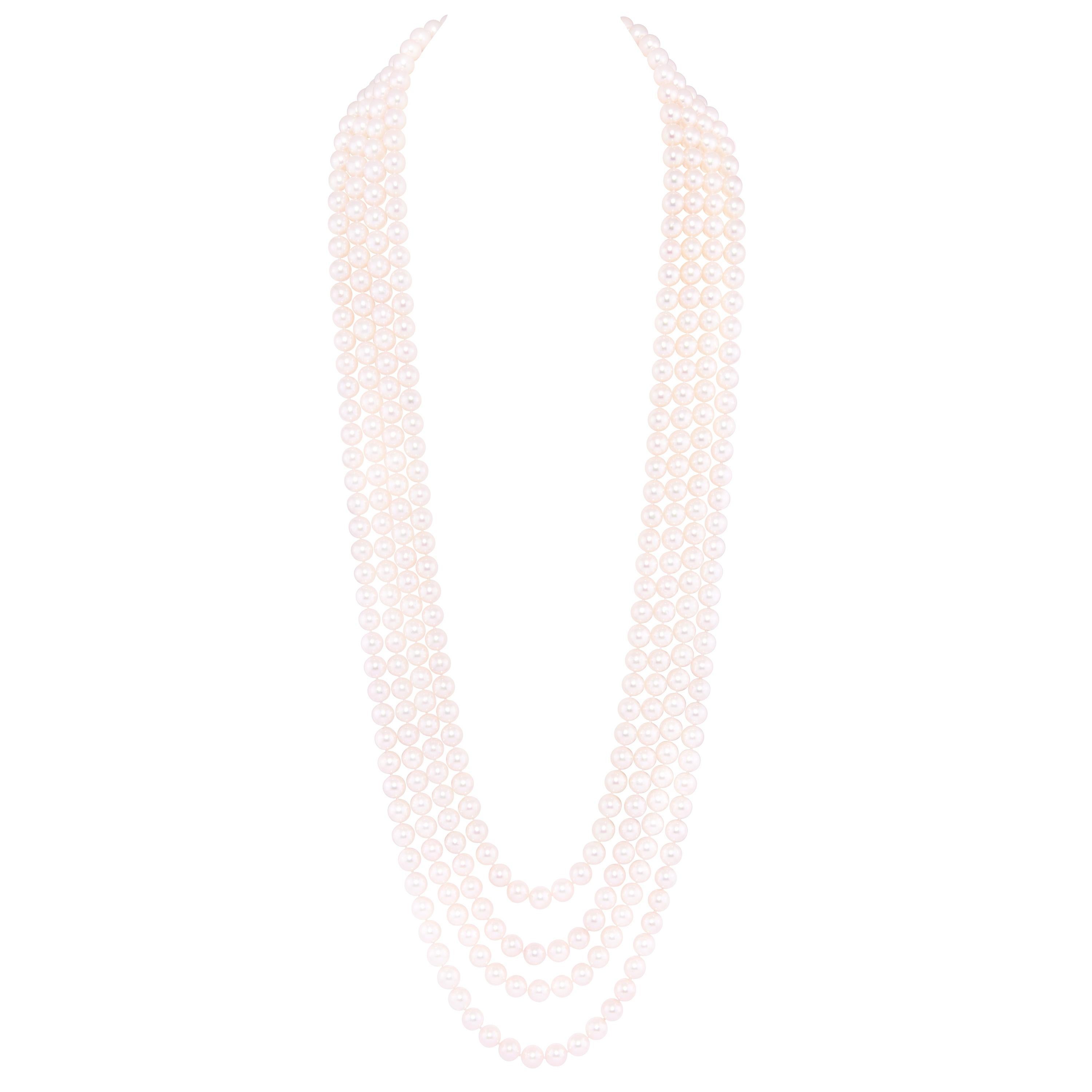 Ella Gafter Pearl Opera Length Necklace For Sale