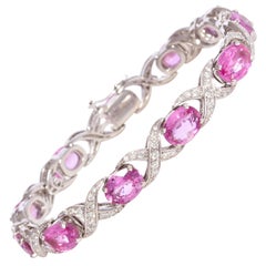 Ella Gafter Pink Sapphire Diamond Bracelet