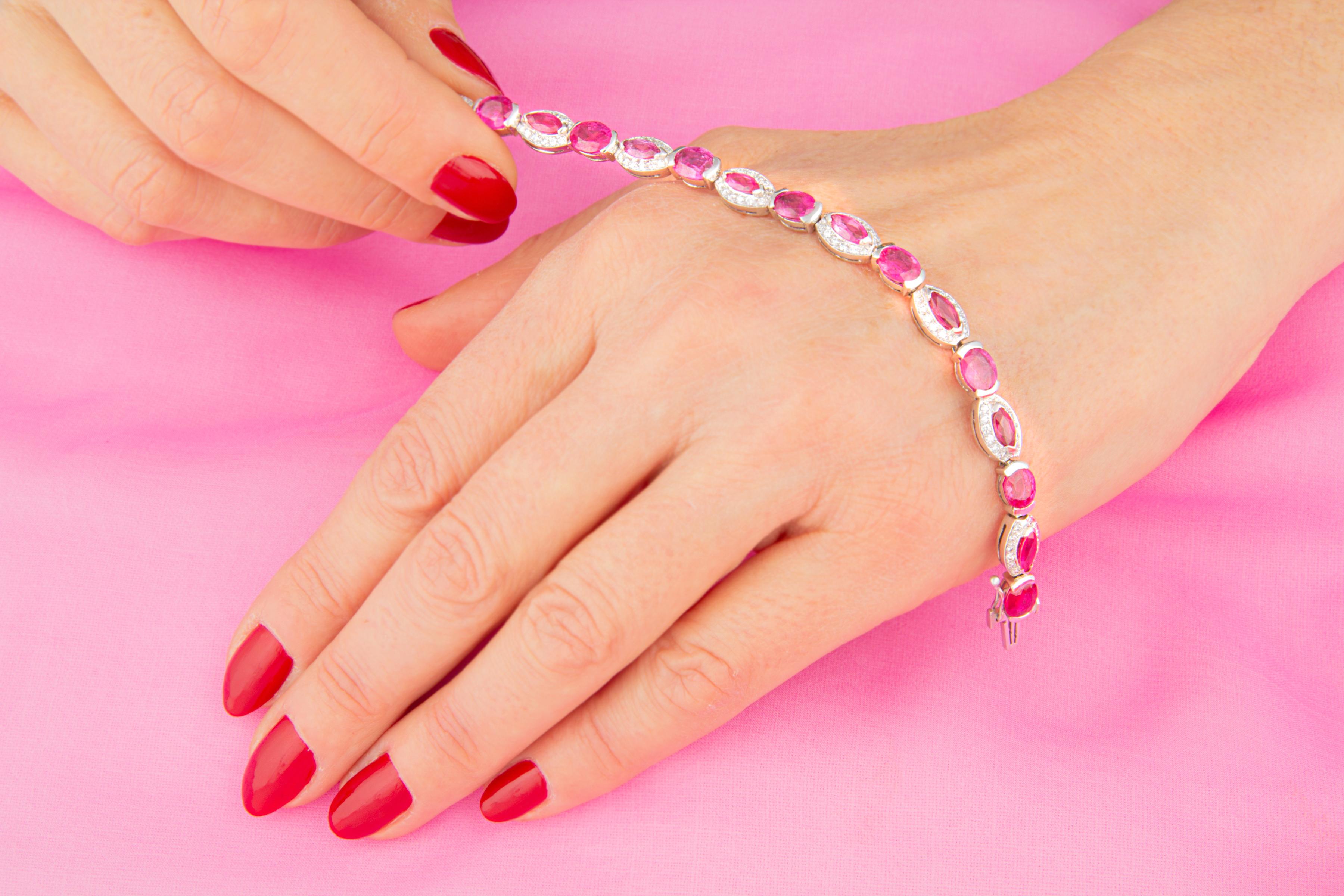 pink sapphire bracelet