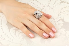 Pisces Zodiac Cocktail Ring with Diamonds Design by Ella Gafter