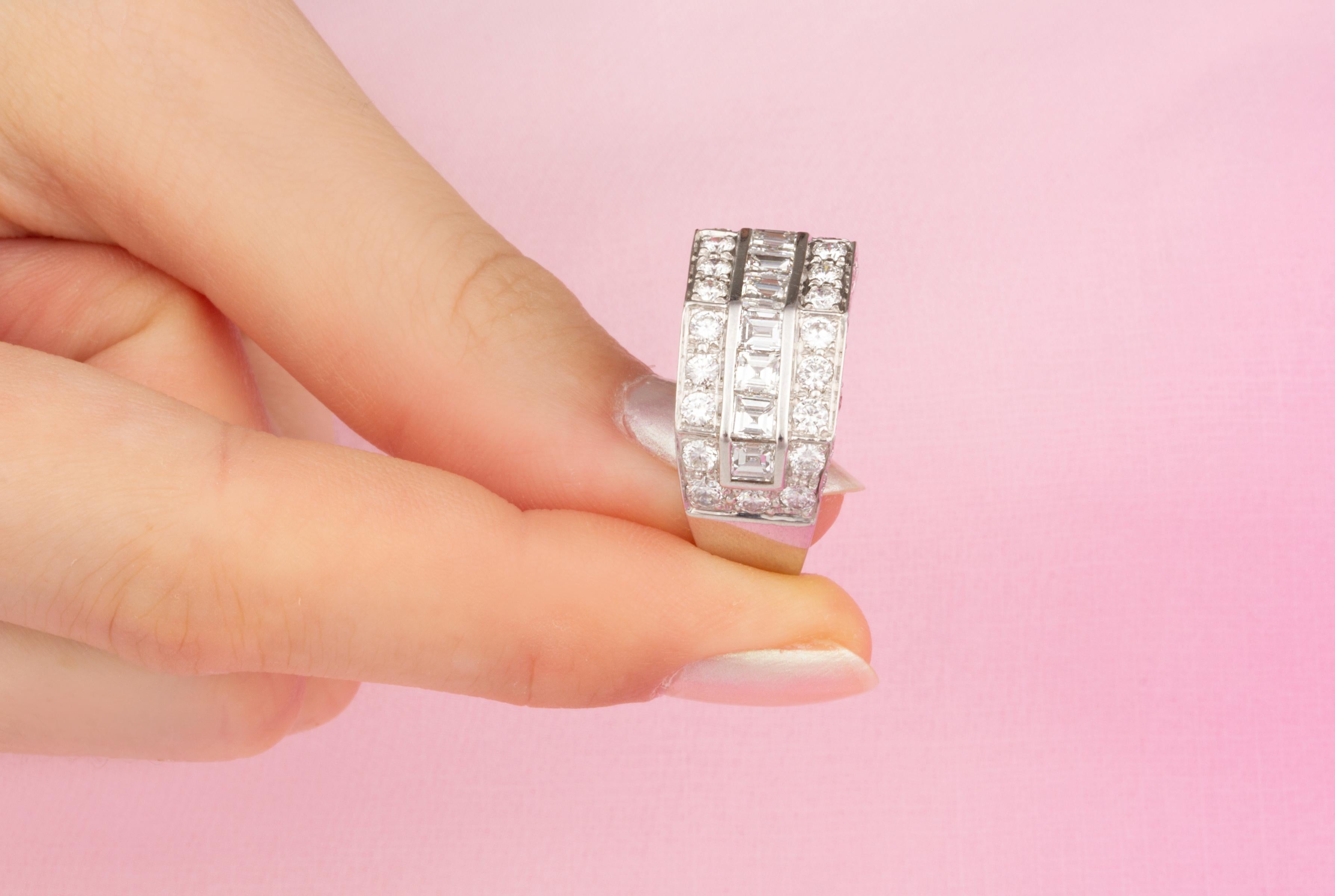 Ella Gafter Diamantring mit Prinzessinnenschliff Damen im Angebot