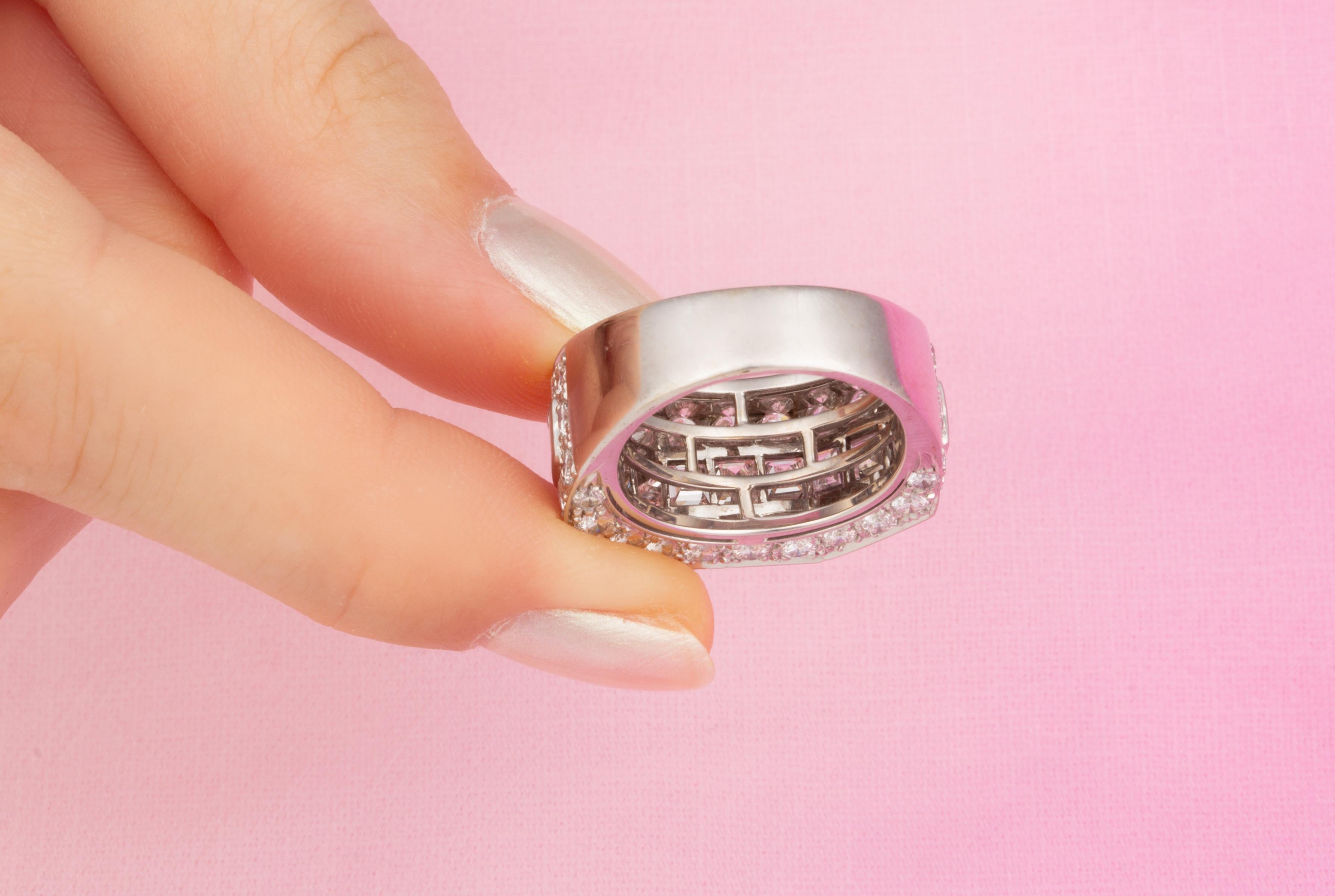 Ella Gafter Princess Cut Diamond Ring For Sale 3