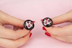 Ruby Diamond and Onyx Cufflinks Art Déco Design by Ella Gafter