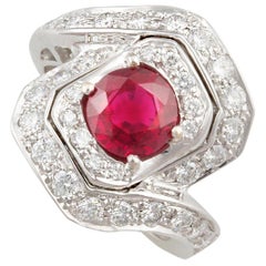 Used Ella Gafter Ruby and Diamond Ring